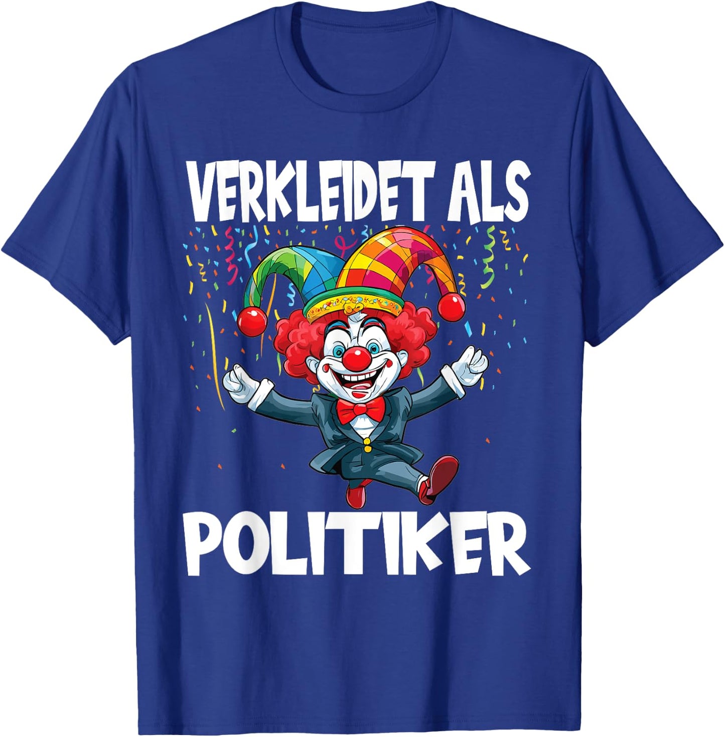 Carnival Costume Dressed As Politician Carnival , black T-Shirt - T-Shirt | Royal