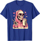 Diva Skull Skeleton Design for Girls & Women in Pink , black T-Shirt - T-Shirt | Royal