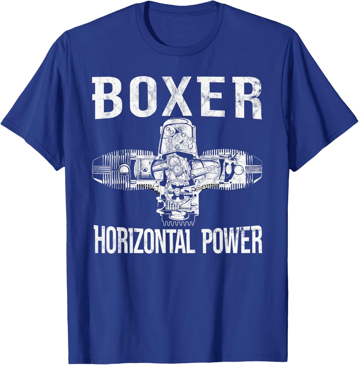 Boxer Motor Motorrad Biker Boxer Zweizylinder Motorrad T-Shirt - T-Shirt | Royal