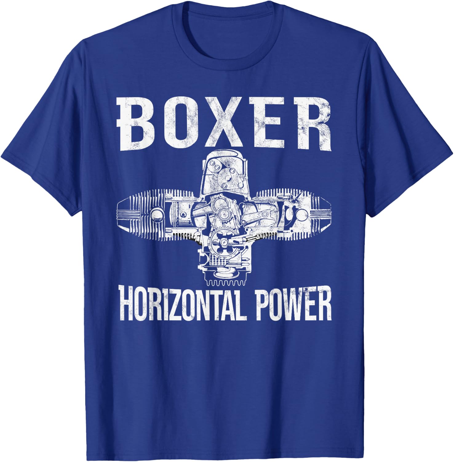 Boxer Motor Motorrad Biker Boxer Zweizylinder Motorrad T-Shirt - T-Shirt | Royal