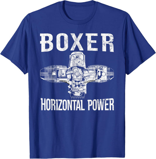 Boxer Motor Motorrad Biker Boxer Zweizylinder Motorrad T-Shirt - T-Shirt | Royal