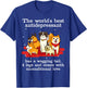 Cute World's Best Antidepressant Dog Lovers Christmas Gift Men Women T-Shirt - T-Shirt | Royal