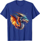 Flying Mythical Creature Cool Dragon Flame-Spewing Dragon T-Shirt - T-Shirt | Royal
