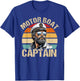 Vintage Motor Boat Captain Retro 70s 80s Sailor Boating T-Shirt - T-Shirt | Royal
