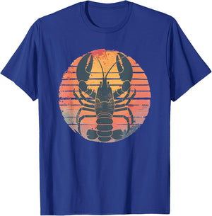 Retro Sunset Lobster T-Shirt - T-Shirt | Royal