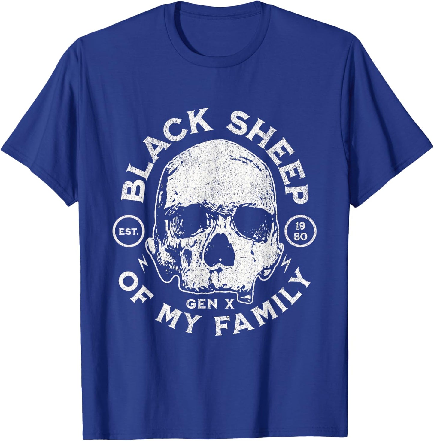 Vintage Generation X - Est 1980 Black Sheep Of My Family T-Shirt - T-Shirt | Royal