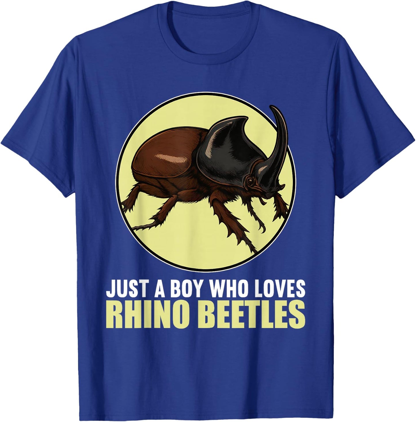 Just a Boy who loves Rhino Beetles Rhino Beetle T-Shirt - T-Shirt | Royal