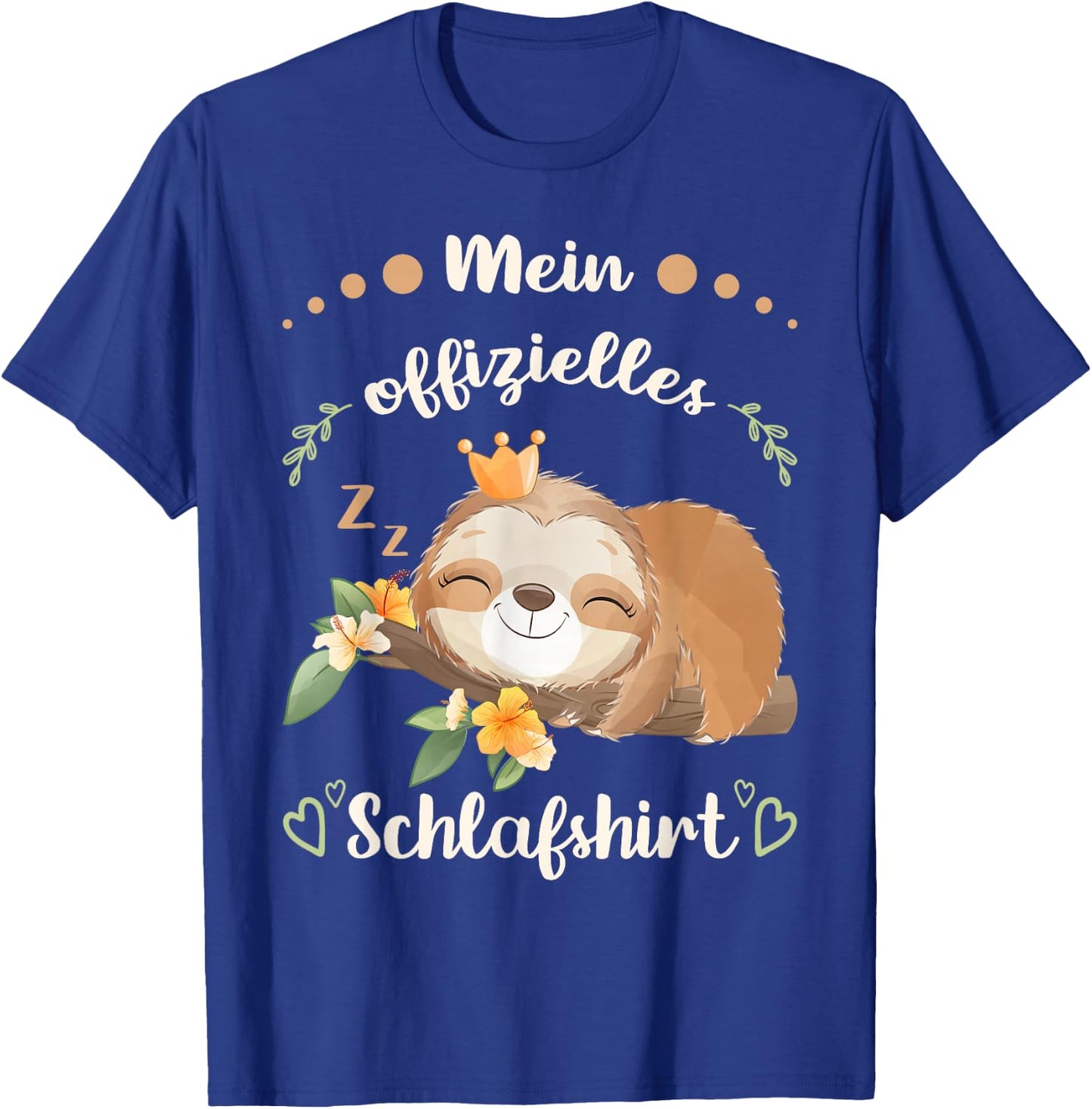 My Official Sleep Shirt Women's Sloth Pyjama Shirt , black T-Shirt - T-Shirt | Royal