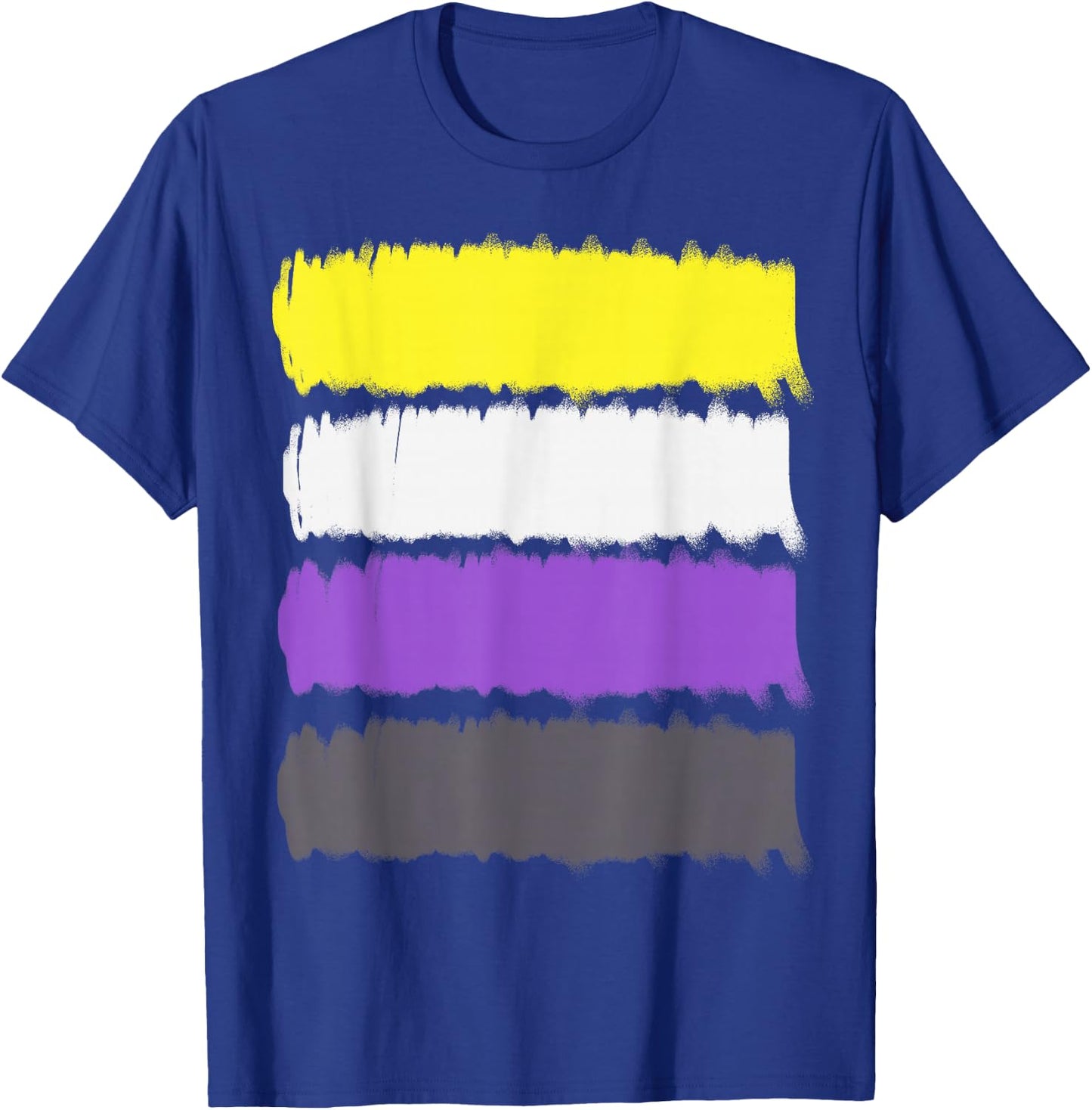 Nonbinary Genderqueer Flagge - LGBTQ Stolz Enby Transgender T-Shirt - T-Shirt | Royal