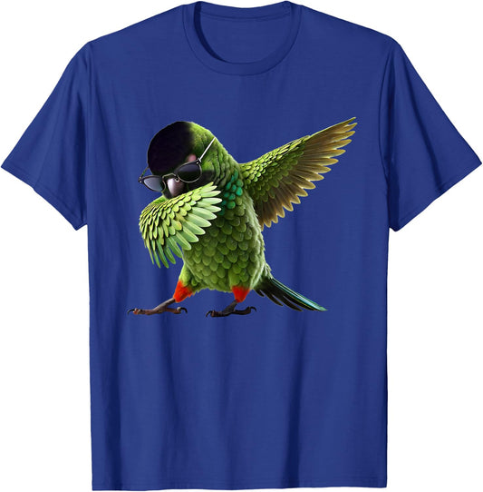 Dabbing Nanday Conure Parrot Lover Birding T-Shirt - T-Shirt | Royal