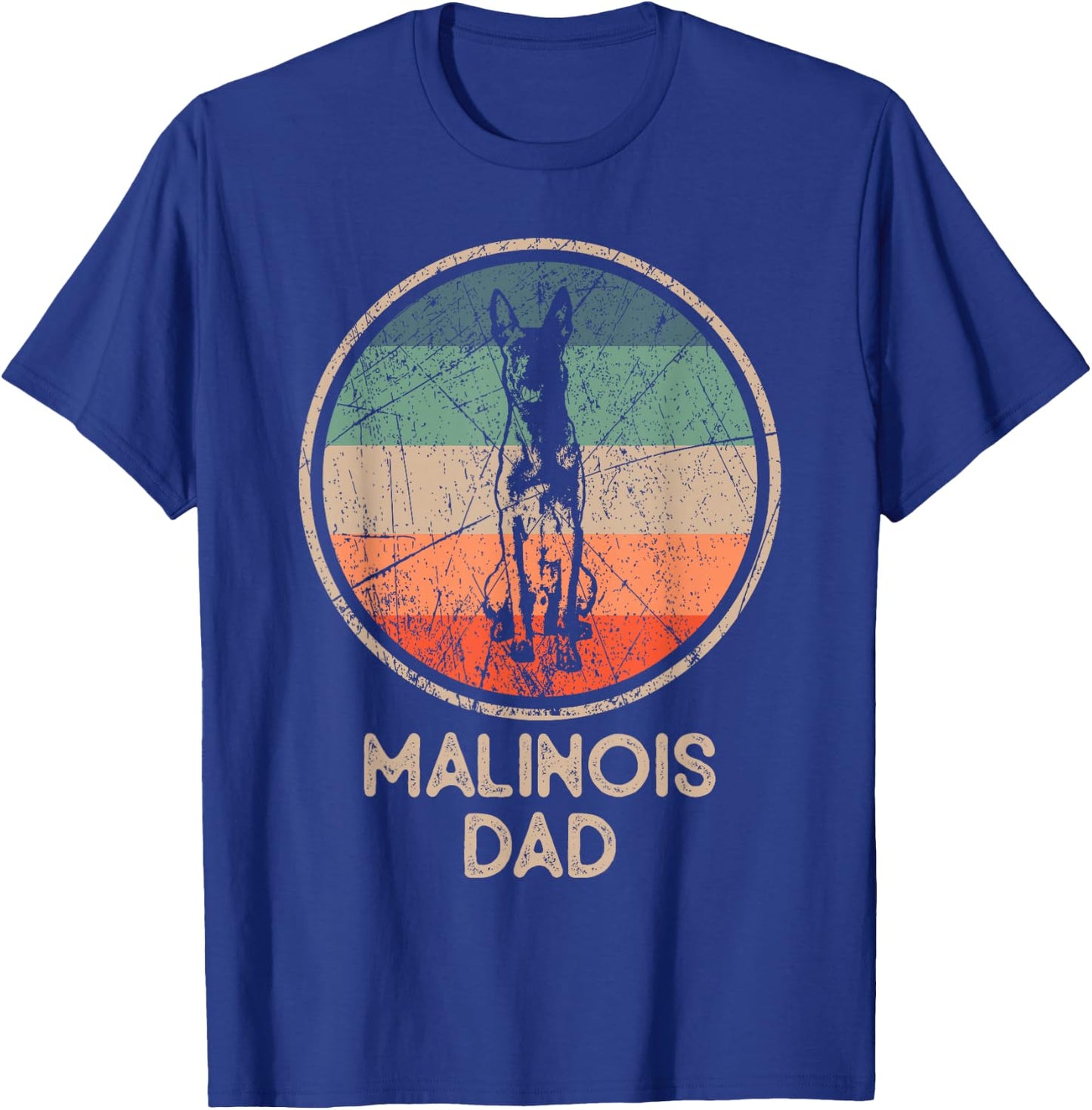 Malinois Dog – Vintage Malinois Dad T-Shirt - T-Shirt | Royal