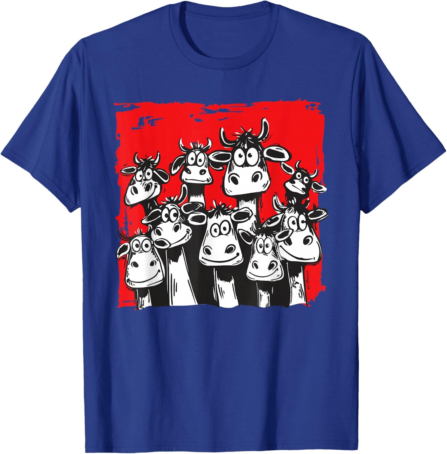 Funny Cow Faces T-Shirt - T-Shirt | Royal