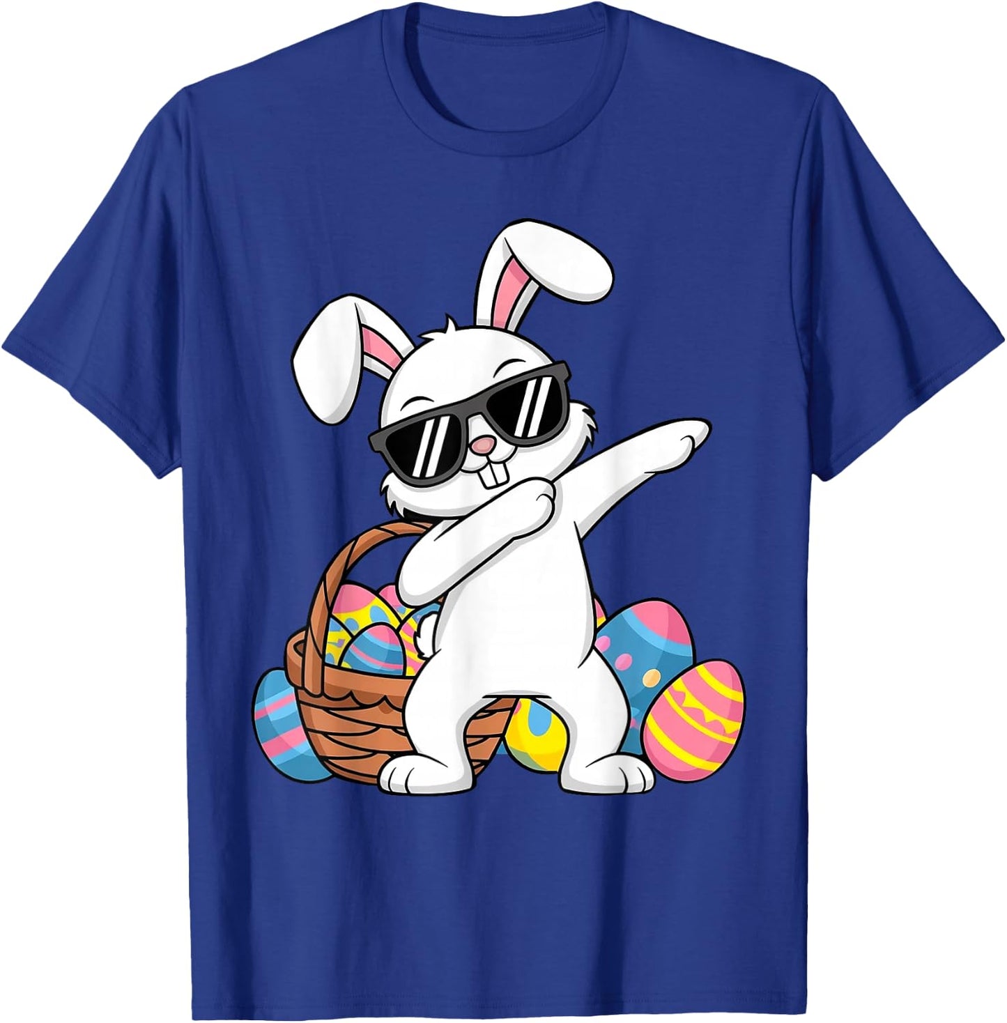 Bunny Easter Boys Girls Kids Toddler Rabbit Easter Egg Hunt T-Shirt - T-Shirt | Royal
