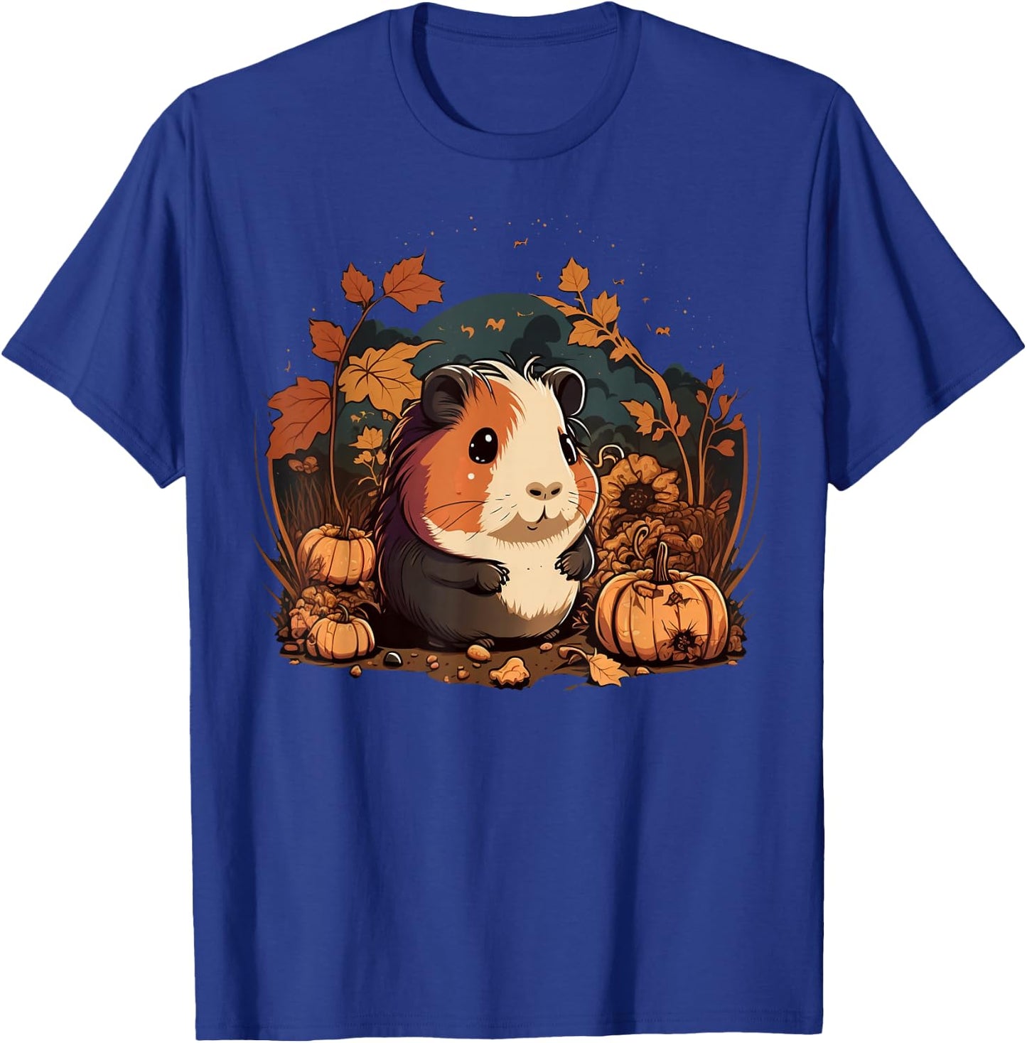 Pumpkin Guinea Pig costume on Guinea Pig Halloween T-Shirt - T-Shirt | Royal