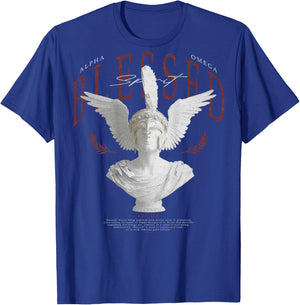 Hip Hop Urban Y2K Vintage Retro Edgy Backprint Streetwear T-Shirt - T-Shirt | Royal