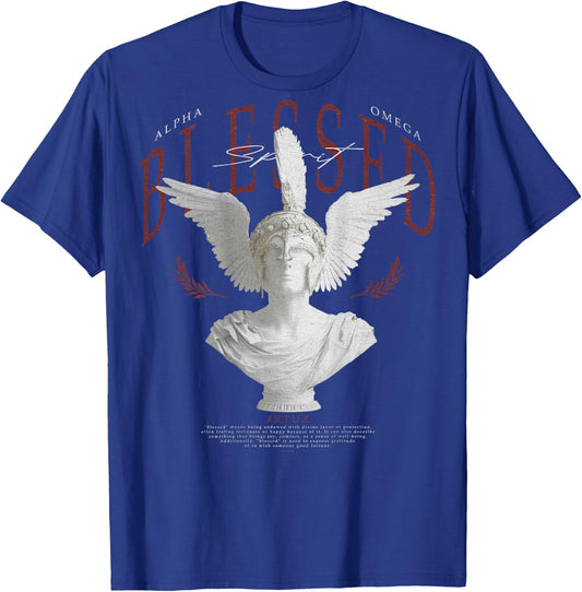 Hip Hop Urban Y2K Vintage Retro Edgy Backprint Streetwear T-Shirt - T-Shirt | Royal