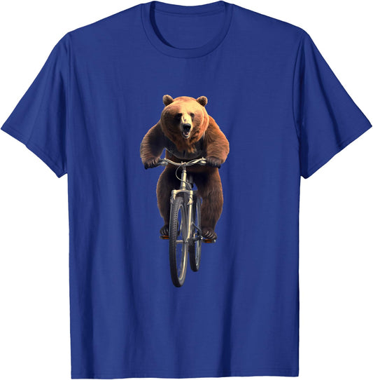 Bear Bike Cycling T-Shirt - T-Shirt | Royal