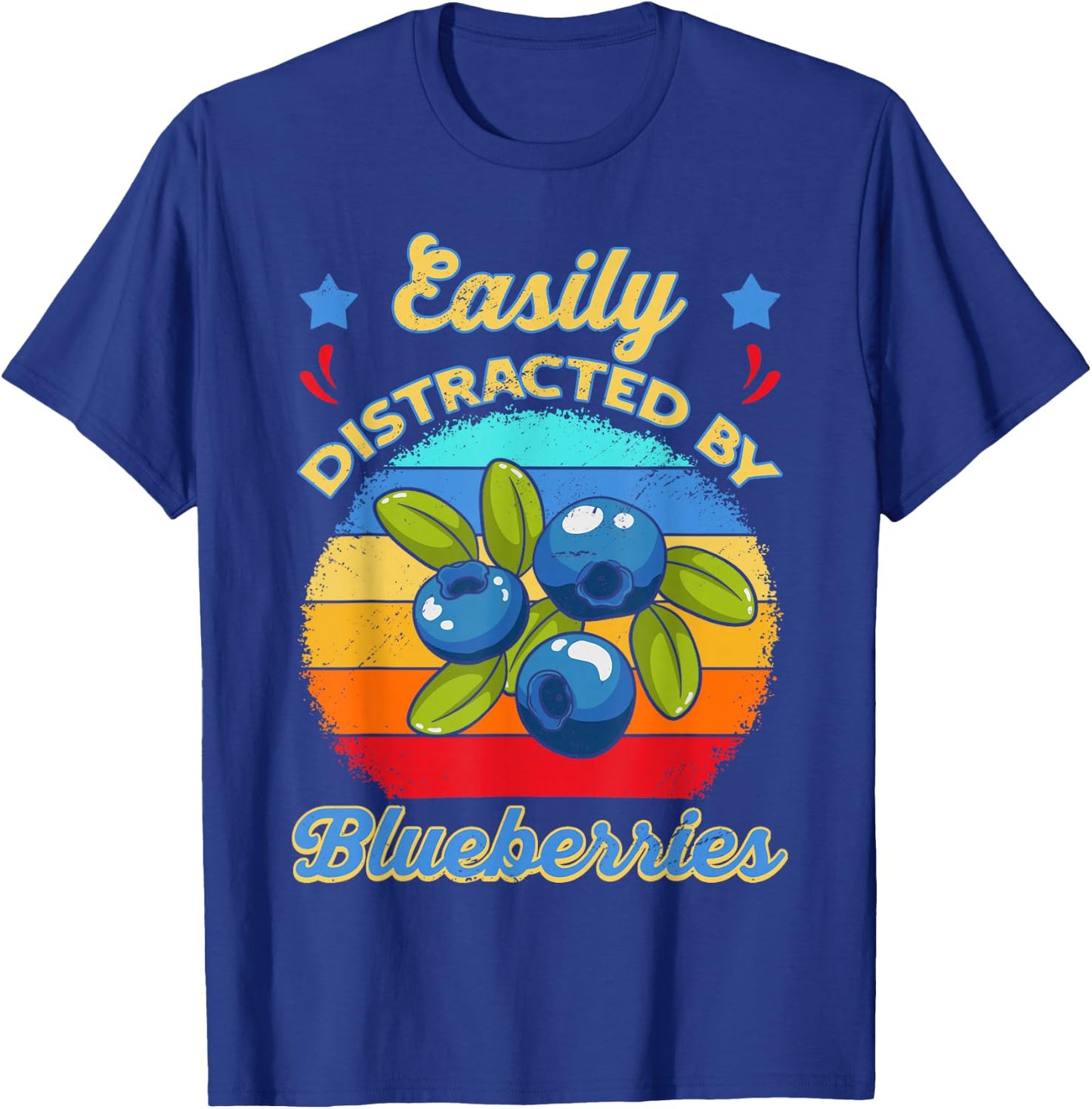 Vintage Blueberries Fruitivore Accessory Fruits Antioxidants T-Shirt - T-Shirt | Royal
