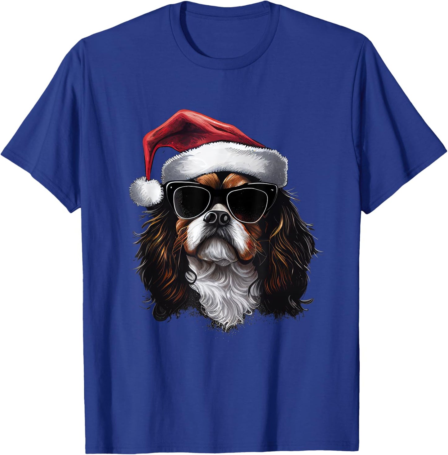 Cavalier King Charles Spaniel retro christmas outfit T-Shirt - T-Shirt | Royal