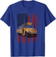 School Bus Driver USA Flag T-Shirt - T-Shirt | Royal