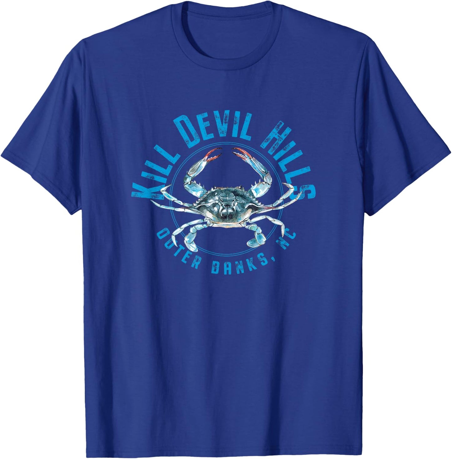 Kill Devil Hills North Carolina Blue Crab T-Shirt - T-Shirt | Royal