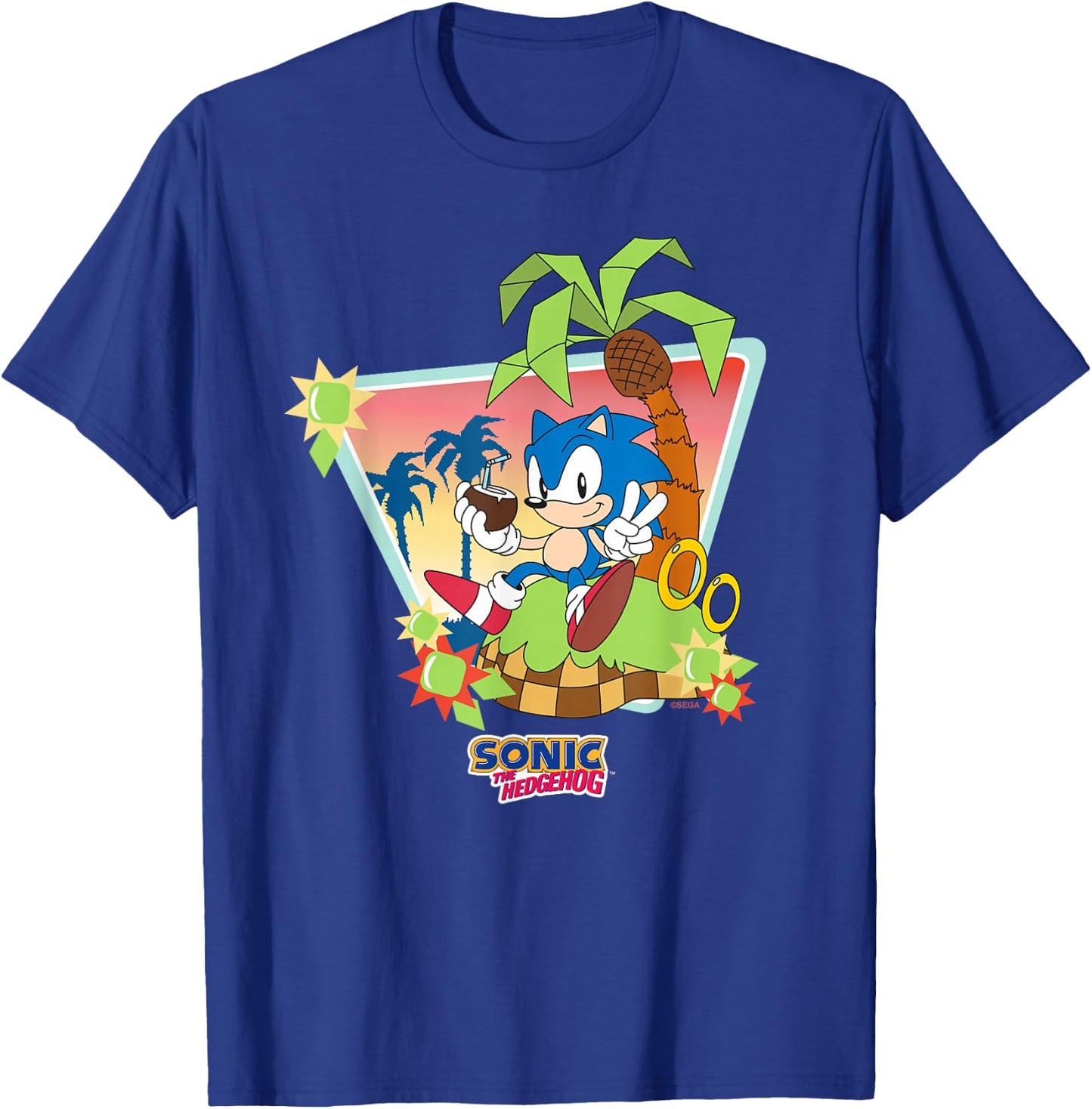 Sonic the Hedgehog - Chillaxin' Sonic T-Shirt - T-Shirt | Royal