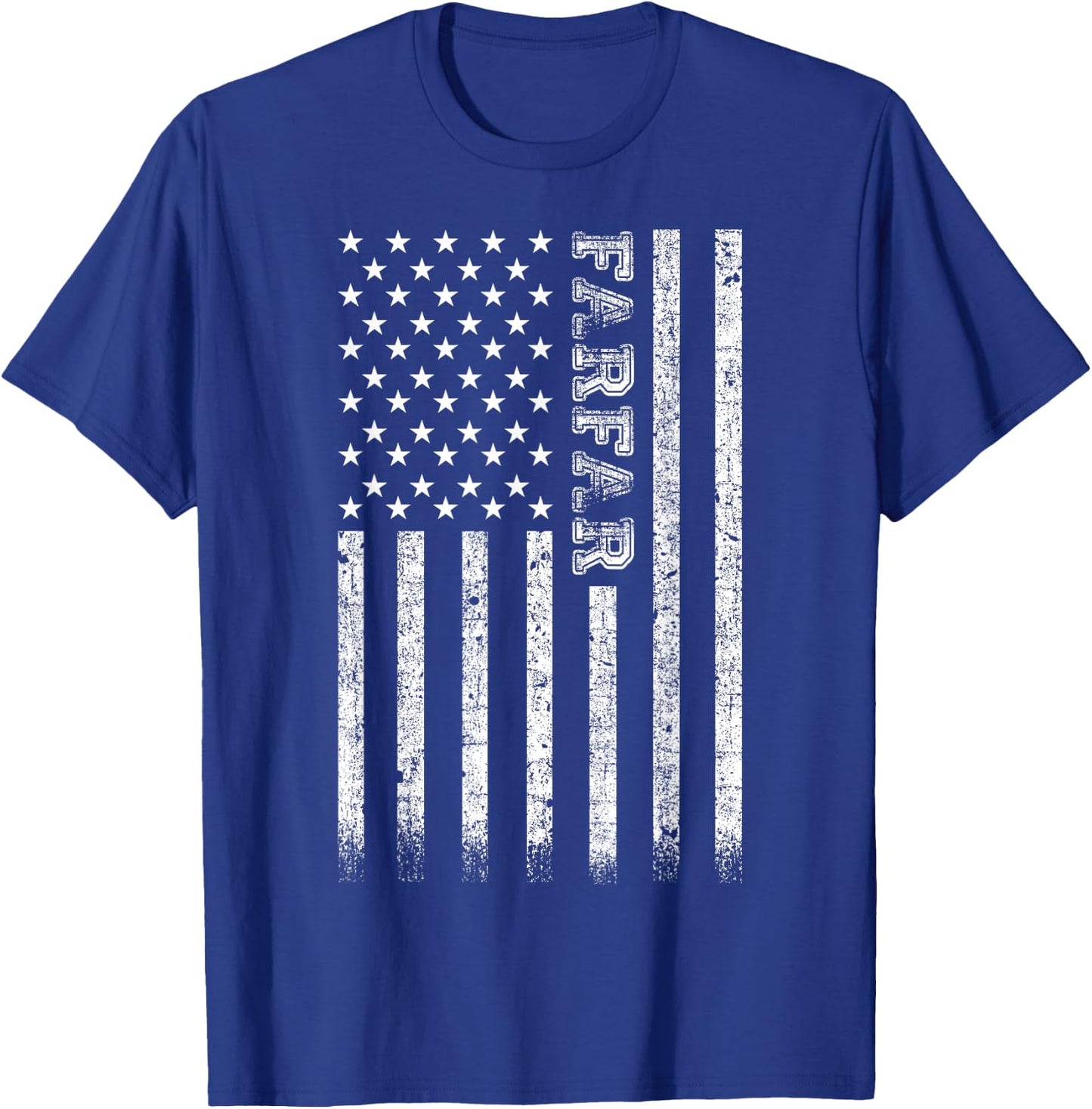 Farfar American Flag T-Shirt - T-Shirt | Royal