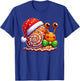 Funny Gingerbread Man Snail Christmas Kids T-Shirt - T-Shirt | Royal