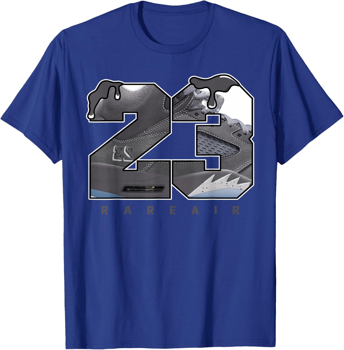 Wolf Grey 5s Matching Outfits Number 23 Drip T-Shirt - T-Shirt | Royal