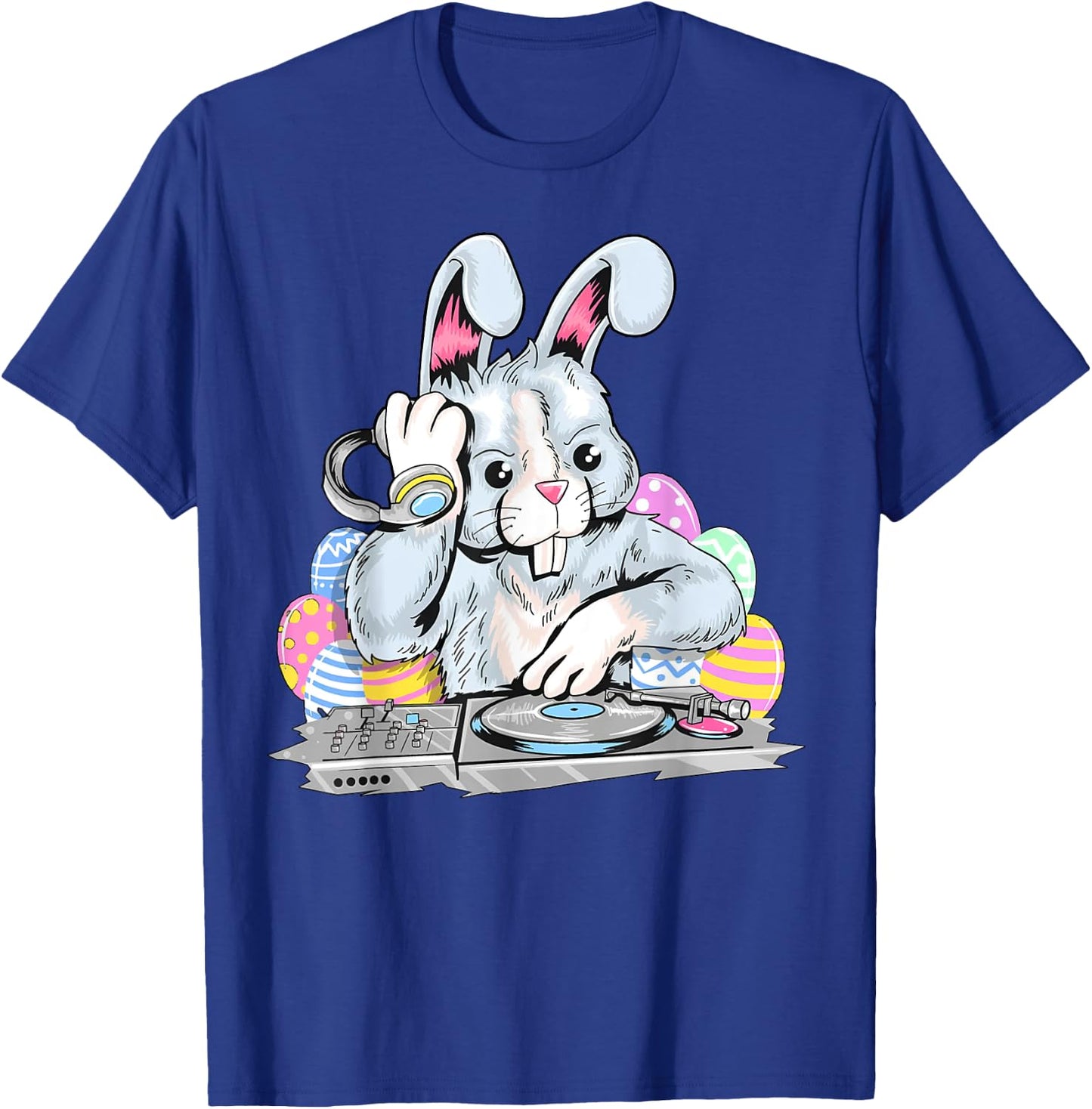 Cute Shirt Dj Easter Bunny T-Shirt - T-Shirt | Royal
