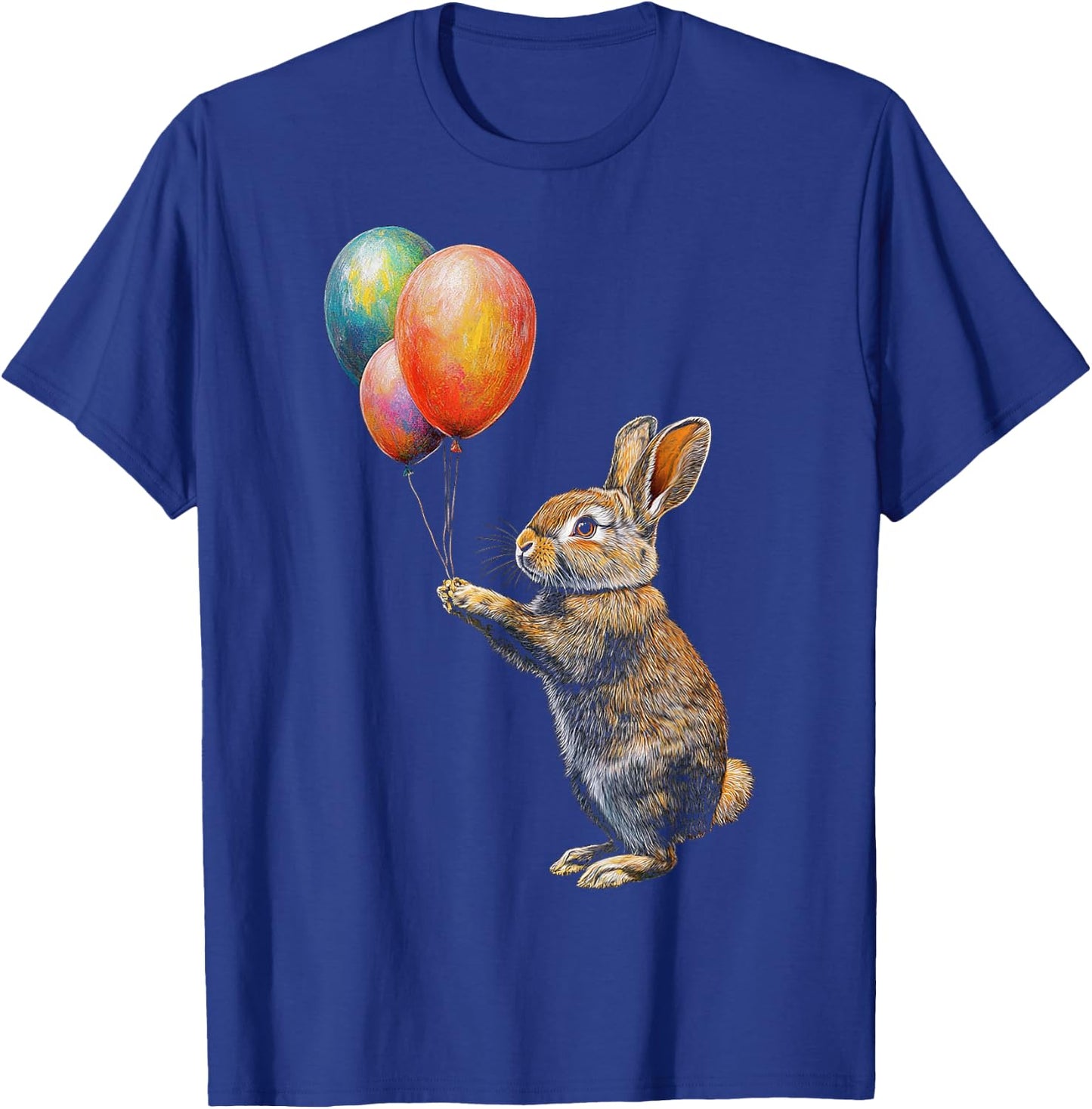 Rabbit Funny Animal Lover Graphic Portrait Art Rabbit T-Shirt - T-Shirt | Royal