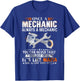 Once A Mechanic Always A Mechanic Funny Craftsman Engineer T-Shirt - T-Shirt | Royal