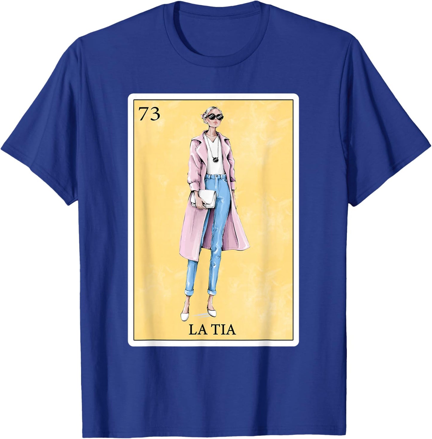 Funny Spanish-Mexican Bingo Gifts for Tia - La Tia T-Shirt - T-Shirt | Royal
