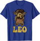 Leo Girl Afro Messy Bun African American women T-Shirt - T-Shirt | Royal