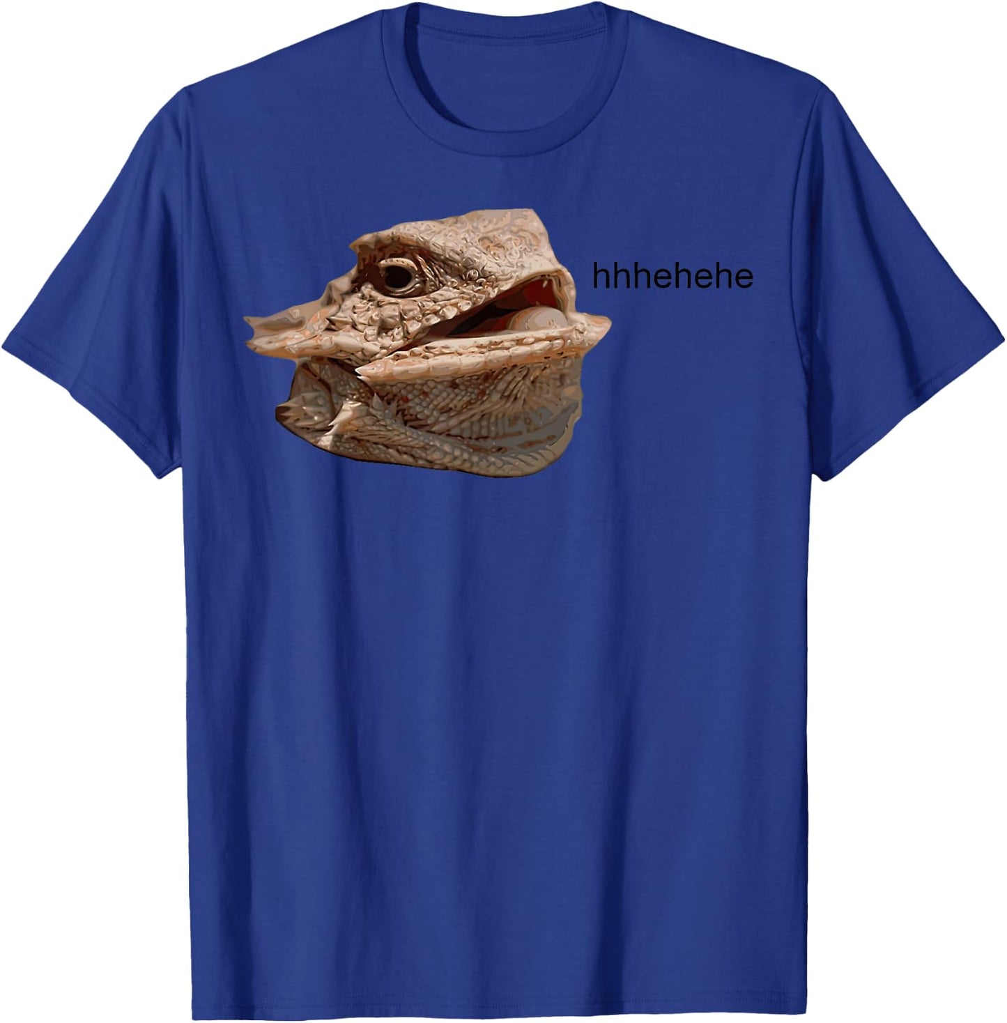 Laughing Iguana HeHe Lizard T-Shirt - T-Shirt | Royal