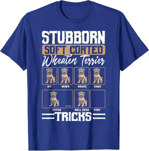 Soft Coated Wheaten Terrier Dog Tricks Whatie Fur Parent Men Women T-Shirt - T-Shirt | Royal
