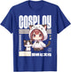Japanese Manga Costume for Girl with Cat , Black, S T-Shirt - T-Shirt | Royal