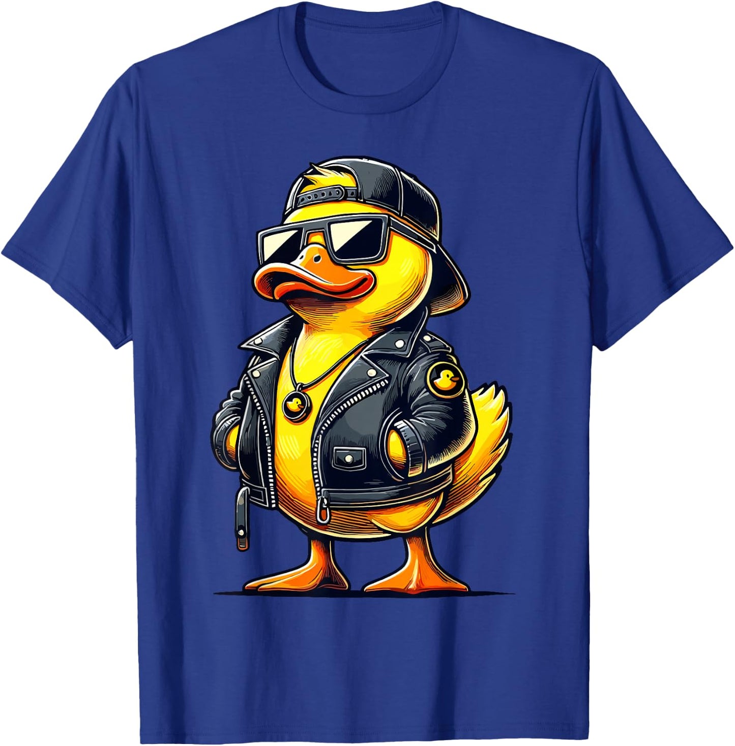 Cool Duck with Sunglasses Rubber Duck T-Shirt - T-Shirt | Royal