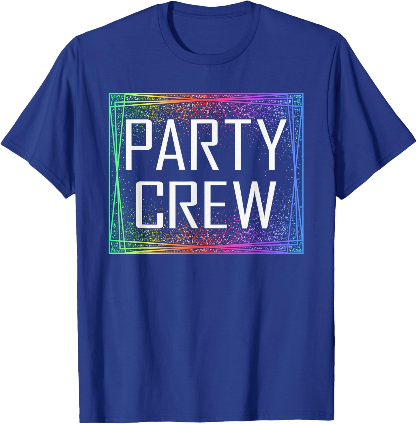 Party crew matching shirts for birthday party , black T-Shirt - T-Shirt | Royal