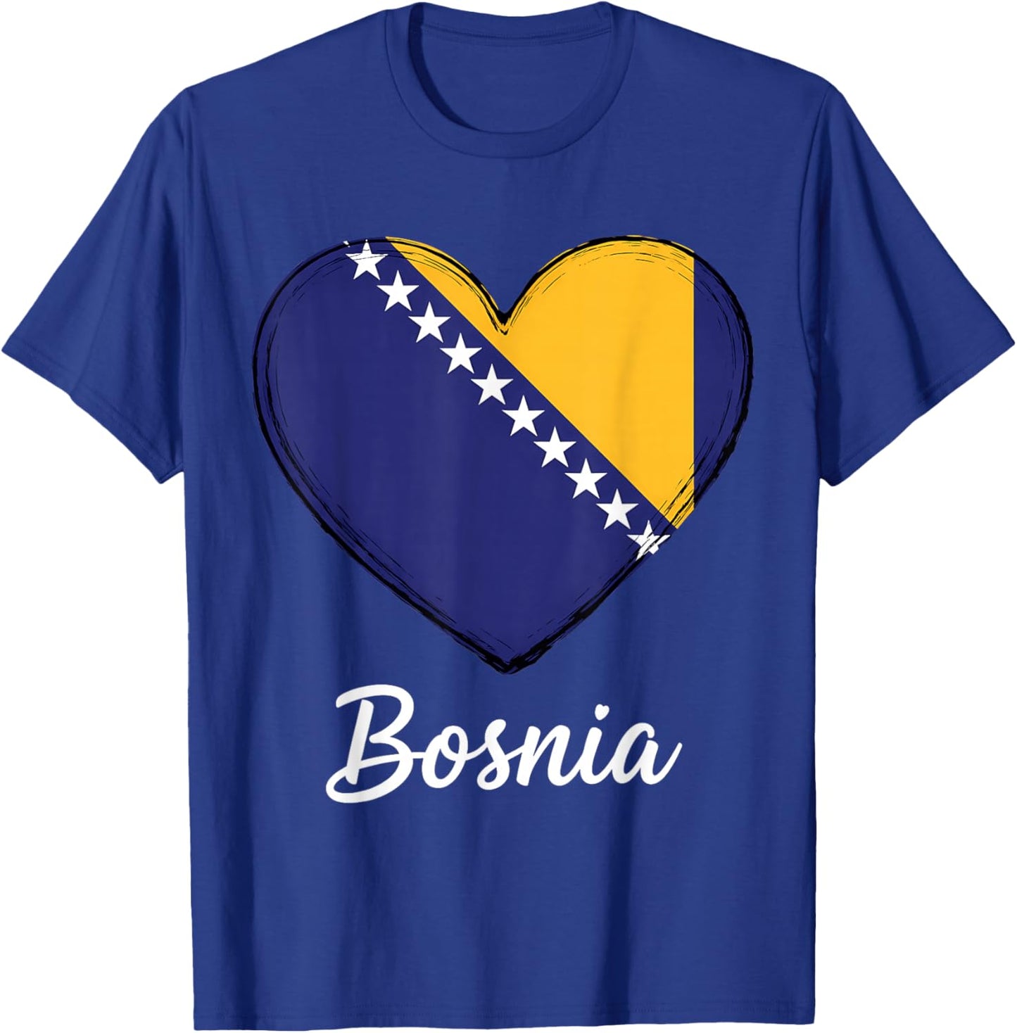 Bosnien und Herzegowina Flagge Bosnische Wurzeln T-Shirt - T-Shirt | Royal