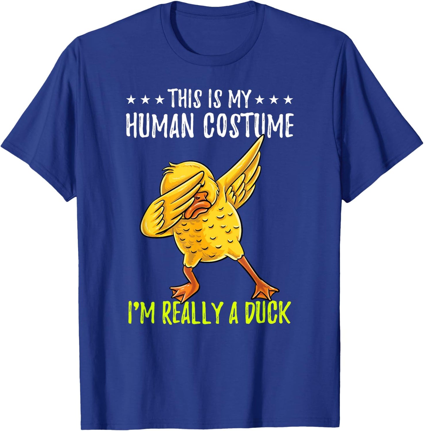 This Is My Human Costume Duck Halloween T-Shirt - T-Shirt | Royal