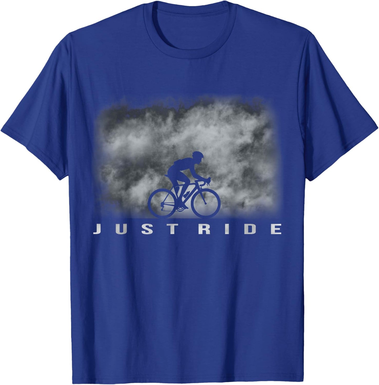 Just Ride Road Cycling Bicycle Adventure Enthusiast Gifts T-Shirt - T-Shirt | Royal