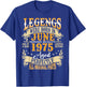 Legends Were Born in June 1975 Vintage 50th Birthday Men Dad T-Shirt - T-Shirt | Royal