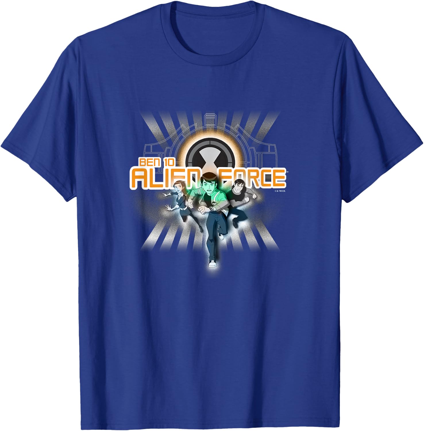 Ben 10: Alien Force Ben Gwen & Kevin Ready For Action Retro T-Shirt - T-Shirt | Royal