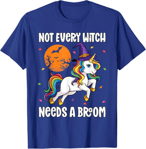Halloween Unicorn Shirt Girls Women Witchy Unicorn Halloween T-Shirt - T-Shirt | Royal