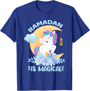 Ramadan Is Magical Unicorn Ramadan Mubarak For Girls T-Shirt - T-Shirt | Royal