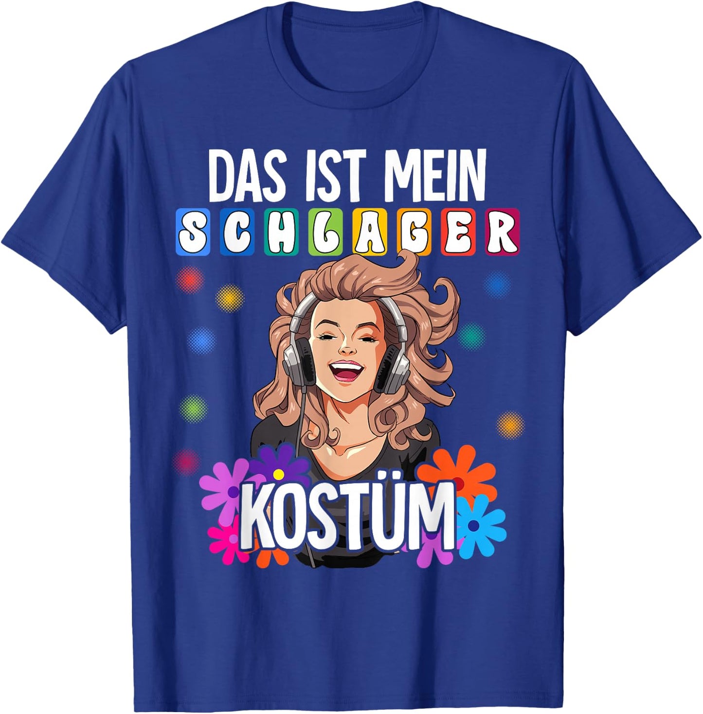 Das Ist Mein Schlager Costume Schlager , black T-Shirt - T-Shirt | Royal