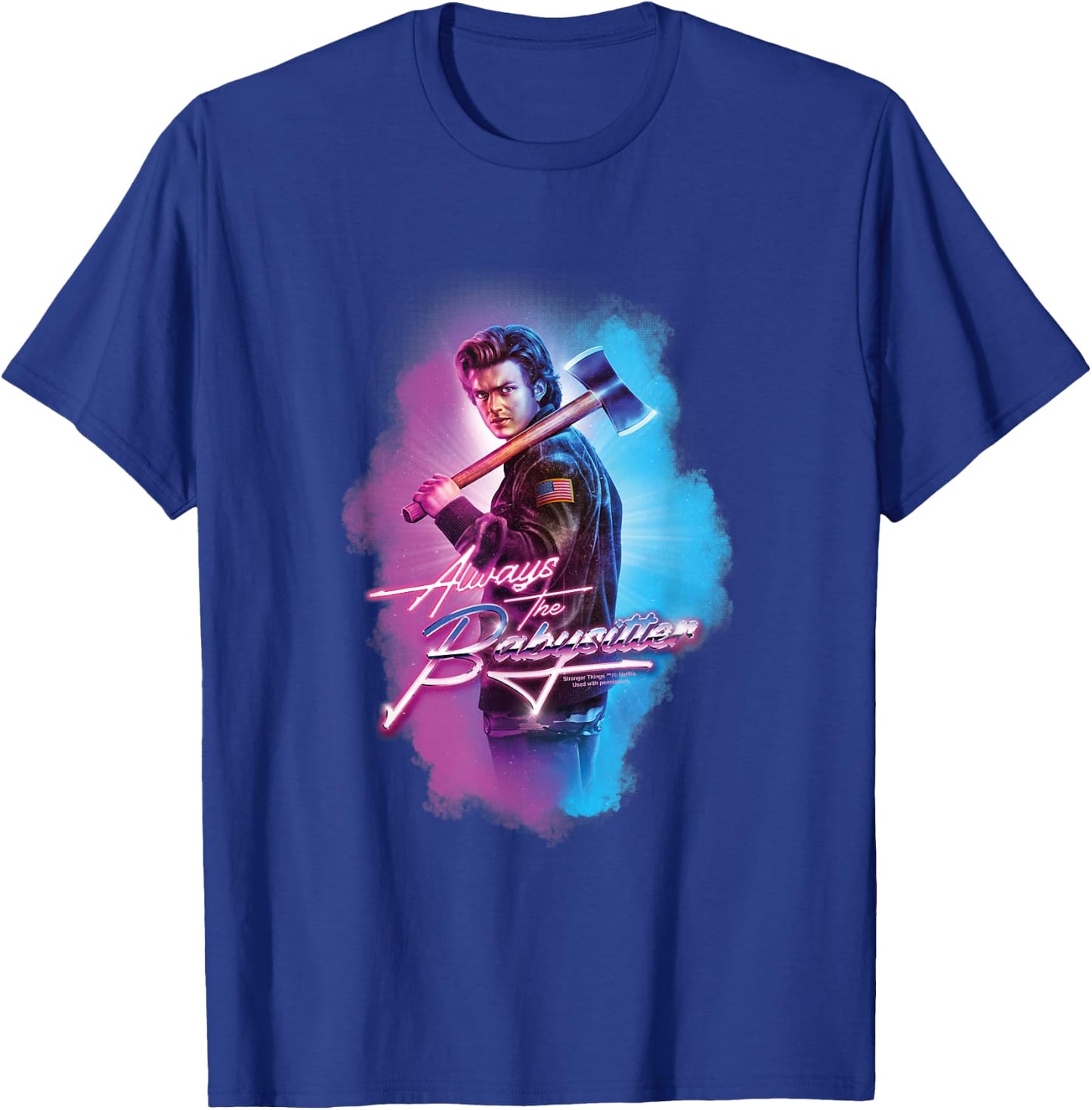 Stranger Things Steve Harrington Always The Babysitter , black T-Shirt - T-Shirt | Royal