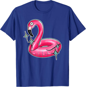 Flamingo Pool Float Pink Toy T-Shirt - T-Shirt | Royal