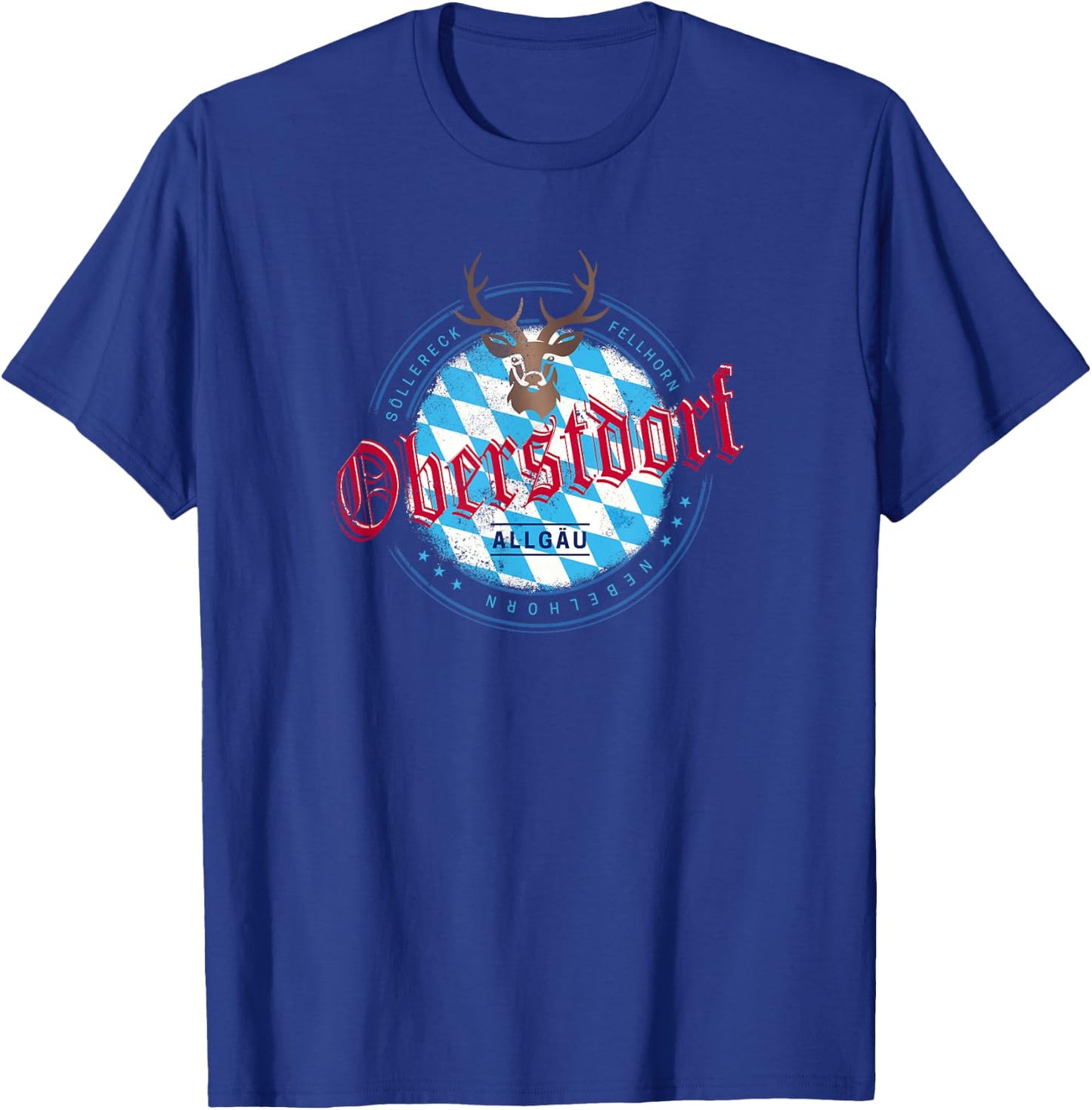Oberstdorf Bayern Deutschland Retro Allgäu Vintage Souvenir T-Shirt - T-Shirt | Royal